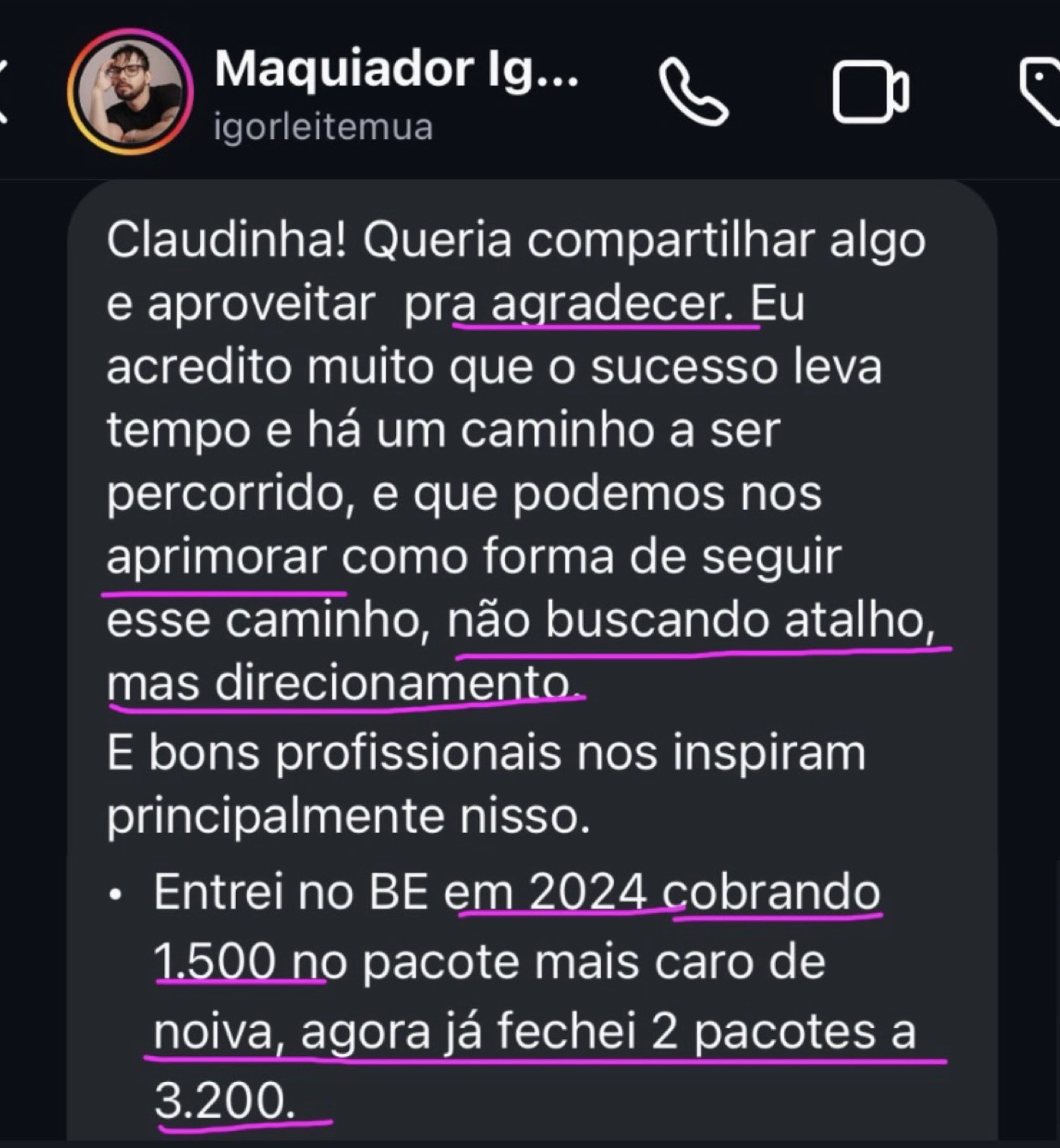 Prova de fechamento acima de R$3.000