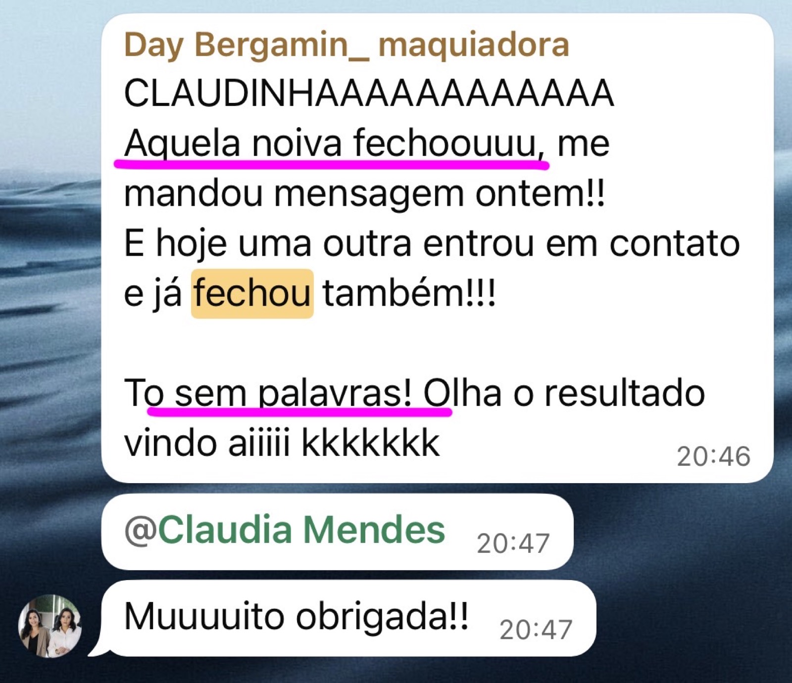Prova de fechamento acima de R$3.000